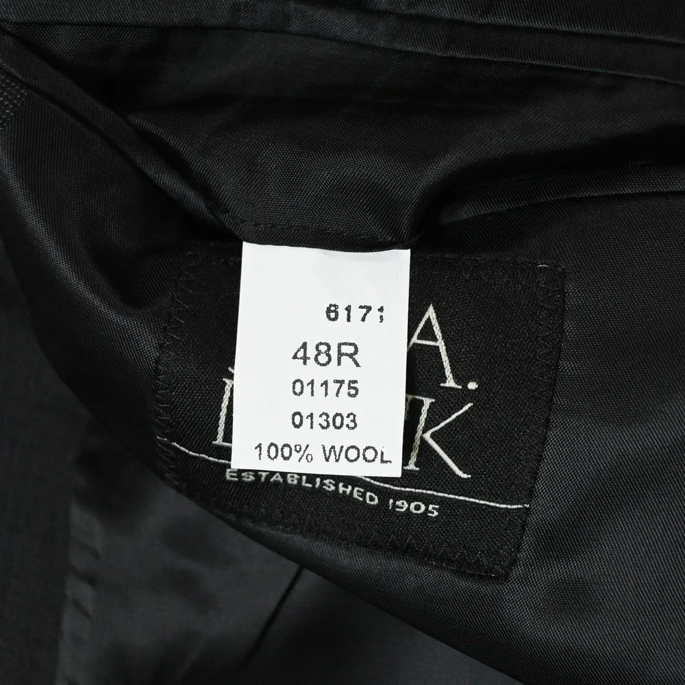 Jos. A. Bank‎ 48R Dark Gray 100% Wool Mens Blazer Suit Jacket Sport Coat_5